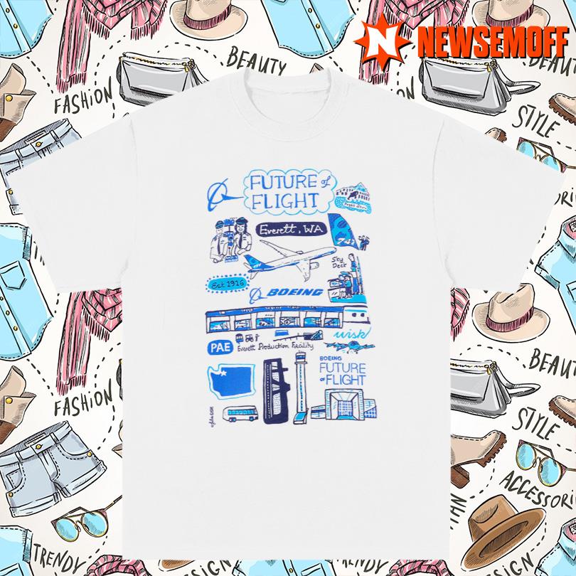 Boeing Future of Flight Destination T Shirt