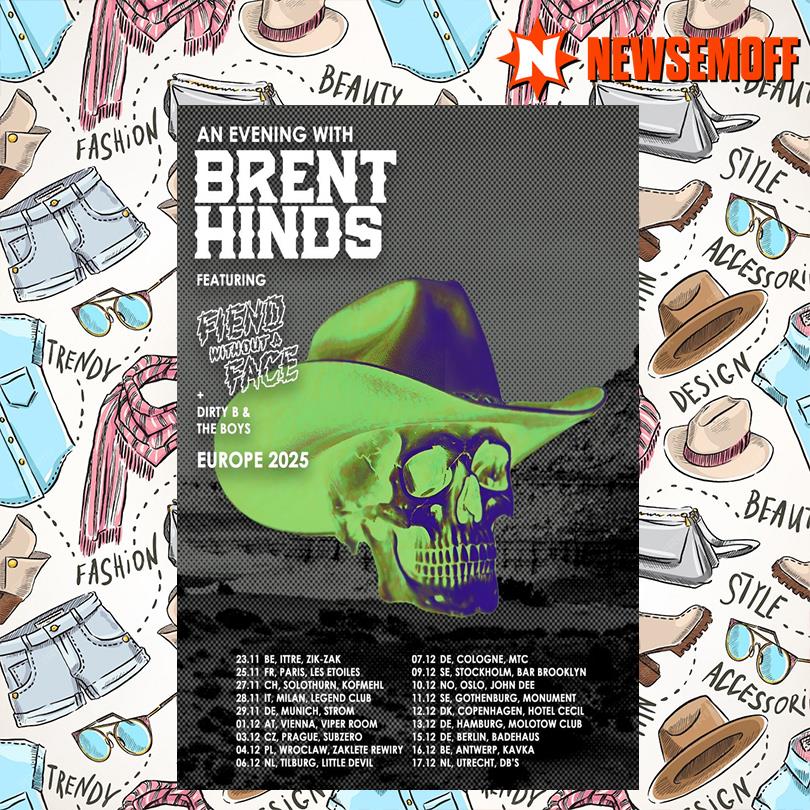 Brent Hinds 2025 Tour Poster