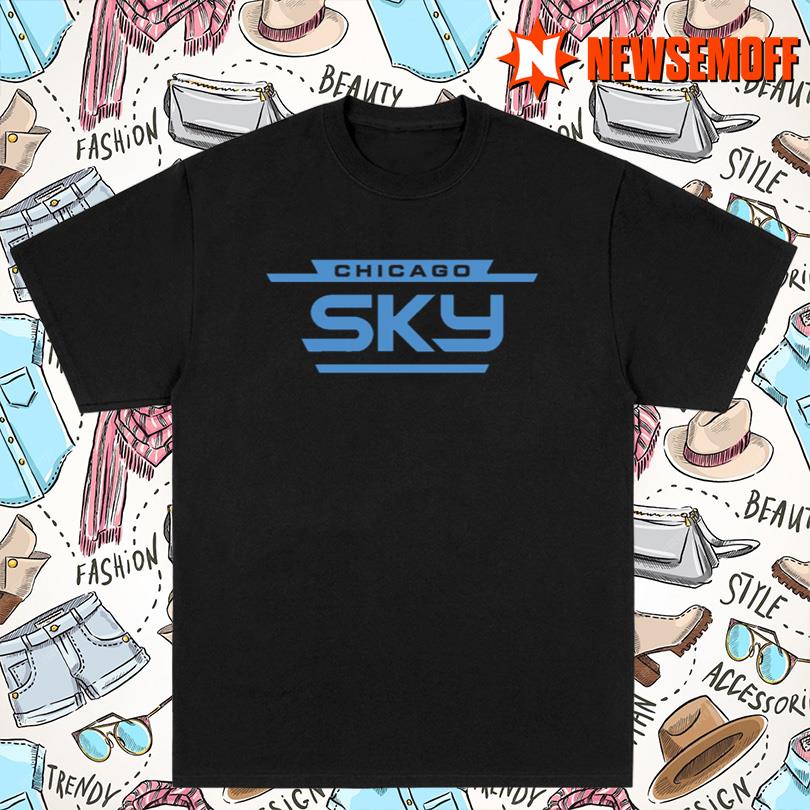 Chicago Sky Stacked Logo T Shirt