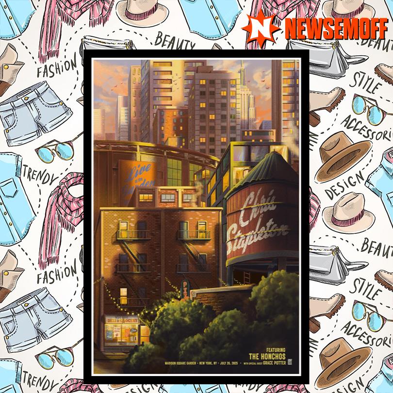 Chris Stapleton July 26 2025 New York NY Tour Poster