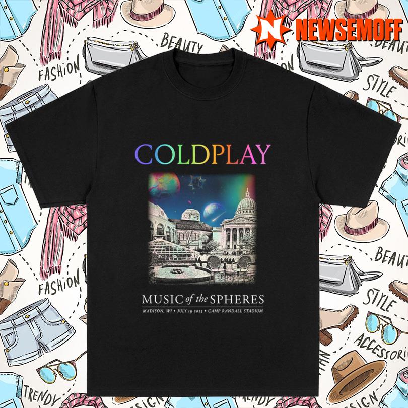 Coldplay July 19 2025 Madison Music Of The Spheres Tour T Shirt