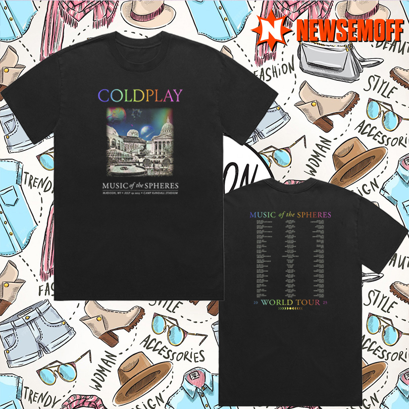 Coldplay Official Tour Merch 2025