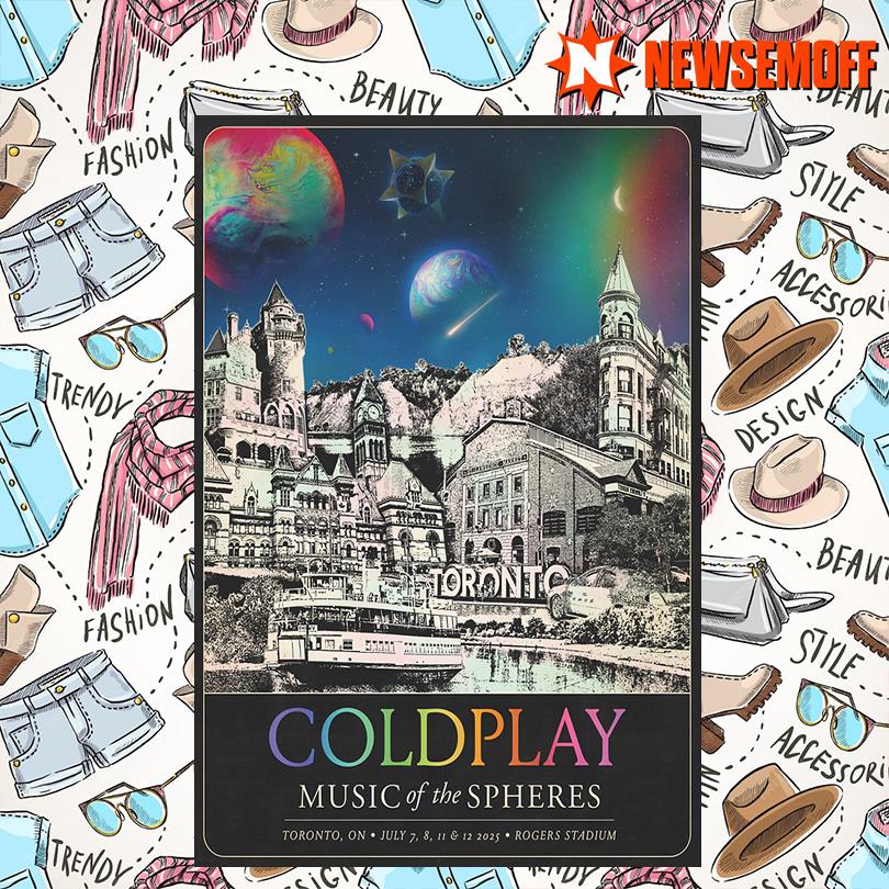 Coldplay Toronto Poster 2025