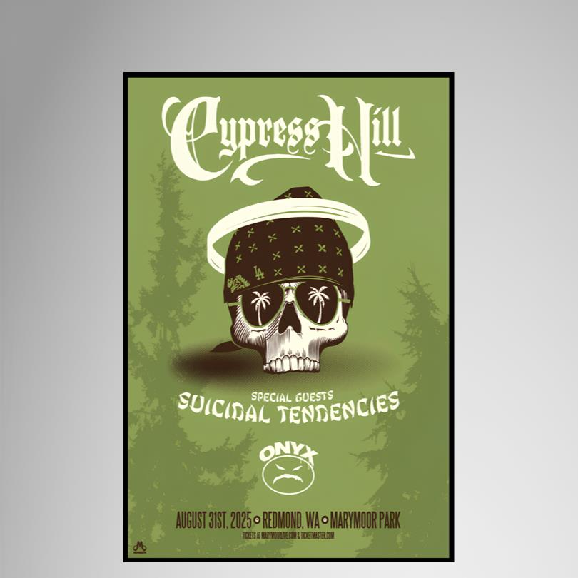 Cypress Hill Aug 31 2025 Redmond WA Poster
