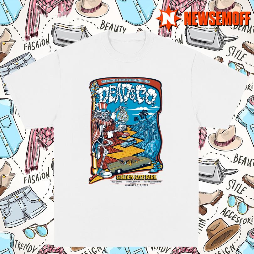 Dead & Company Celebrating 60 Years of the Grateful Deads Concert T Shirt