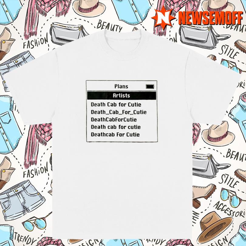 Death Cab For Cutie iPod T Shirt