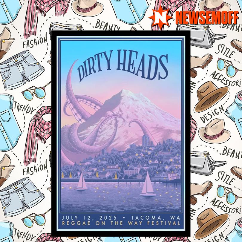 Dirty Heads Tacoma WA Concert Poster 2025