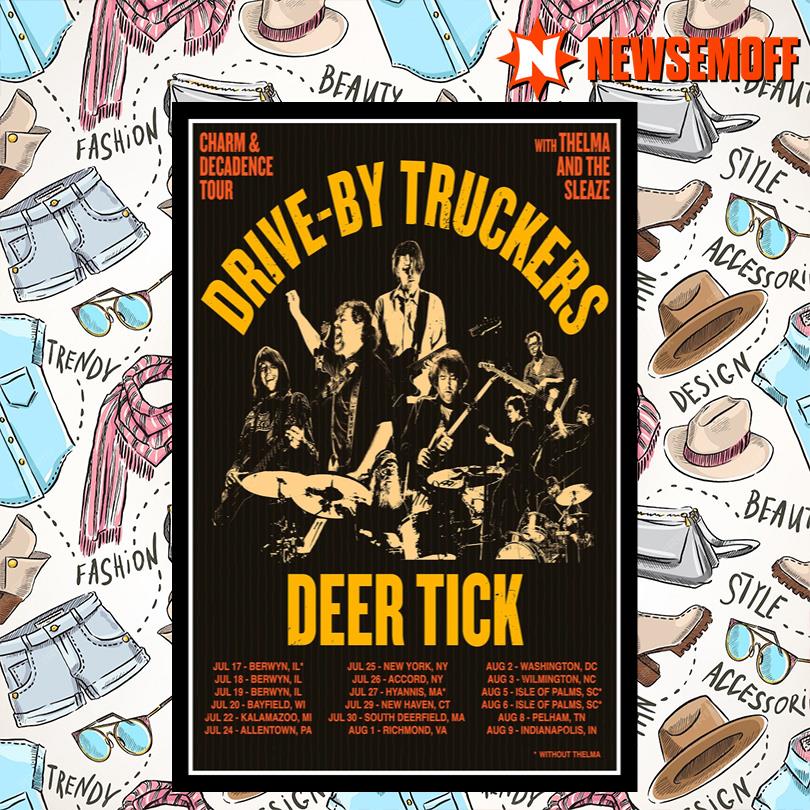 Drive-By Truckers Charm & Decadence Tour 2025 Poster