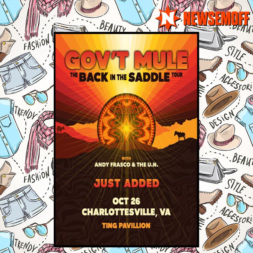 Gov\'t Mule Oct 26 2025 Charlottesville VA Concert Poster