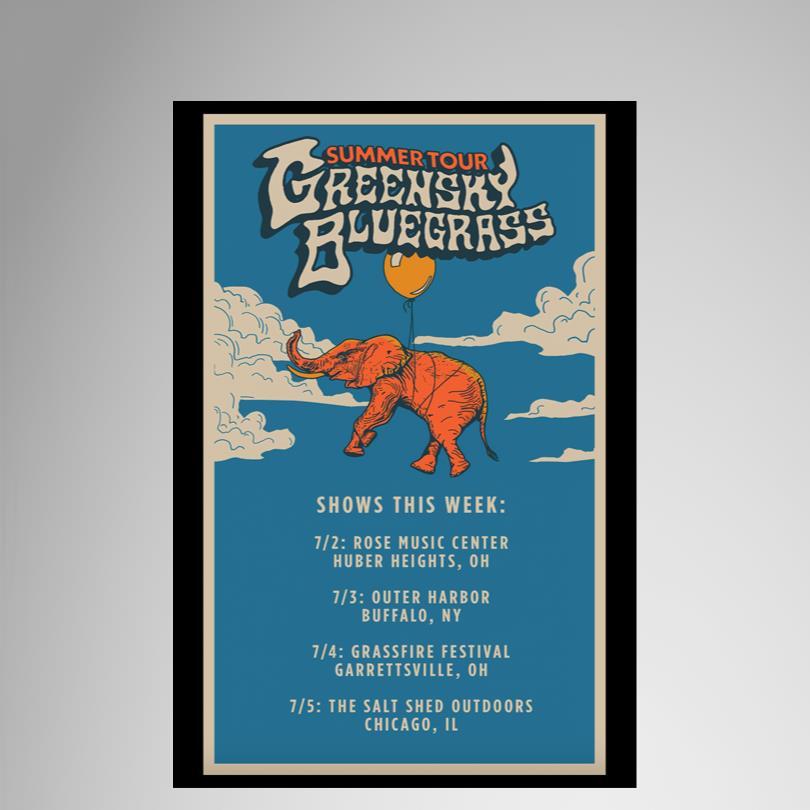Greensky Bluegrass Tour Merch Poster