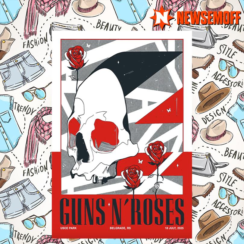 Guns N Roses Belgrade Poster