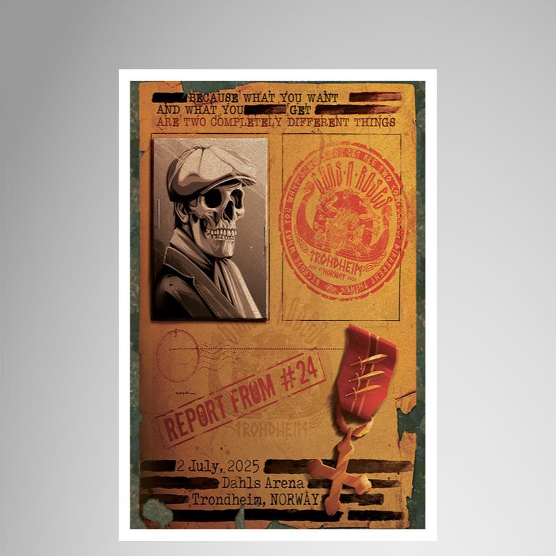 Guns N\' Roses 2025 Concert Poster