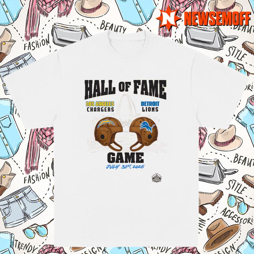 Hall of Fame Game 2025 Men_s Natural Dueling Throwback Helmet Tee