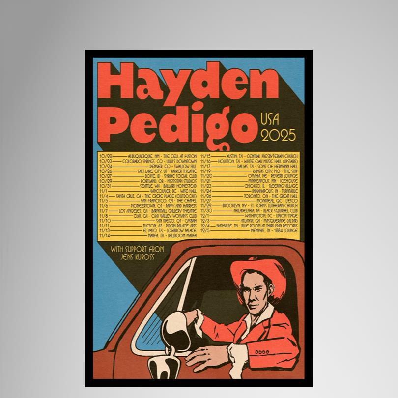 Hayden Pedigo 2025 Poster