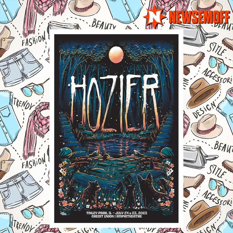 Hozier July 24 25 2025 Tinley Park IL Poster
