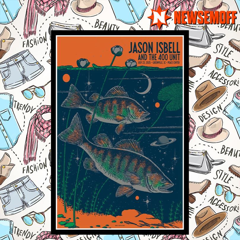 Jason Isbell And The 400 Unit July 23 2025 Greenville Sc Peace Center Poster
