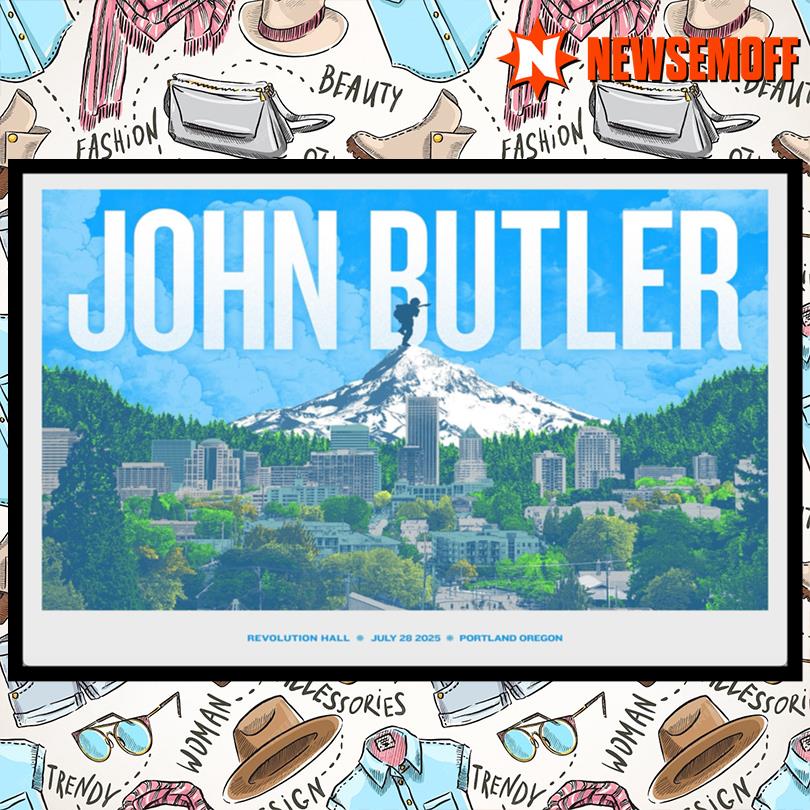 John Butler July 28 2025 Portland Tour Poster