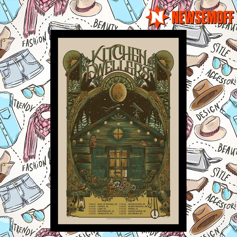 Kitchen Dwellers Summer Tour Art Print 2025