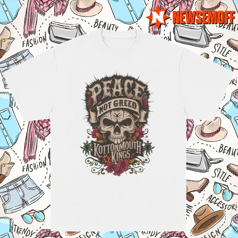 Kottonmouth Kings Peace Not Greed Skull Shirt