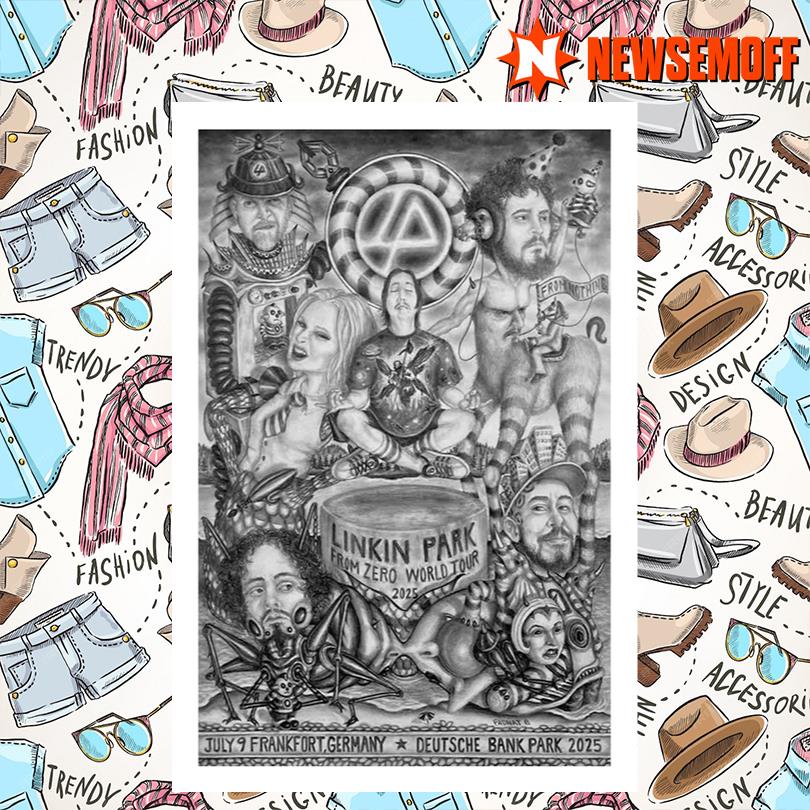 Linkin Park Tour Poster July 9, 2025 In Frankfurt, Germany