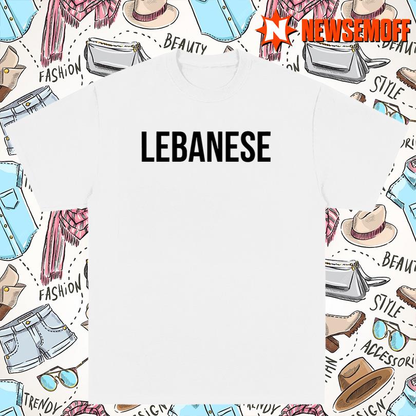 Mattie Westbrouck Wearing Lebanese T Shirt