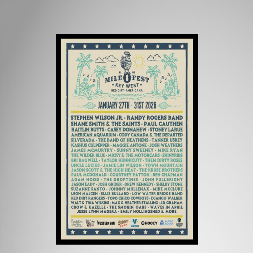 Mile 0 Festival Concert Poster