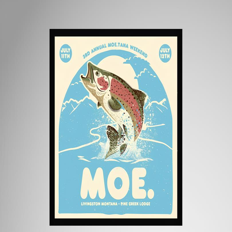 Moe Band Pine Creek Lodge Poster