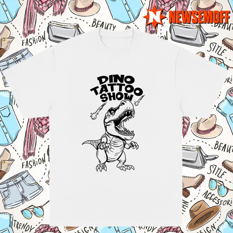 Monochrome Dino Tattoo Show Shirt