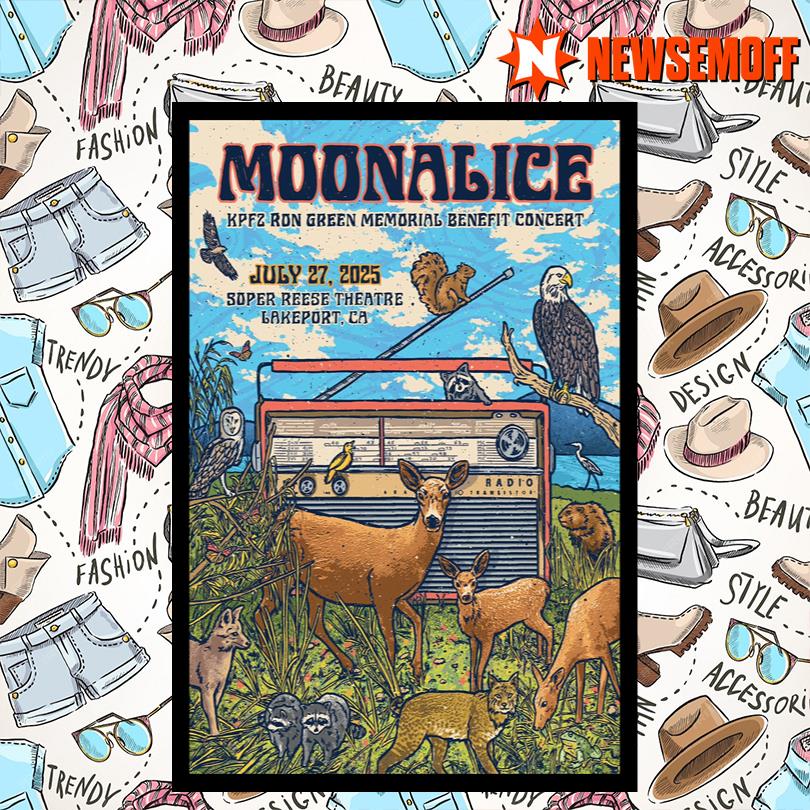 Moonalice July 27 2025 Lakeport CA Concert Poster