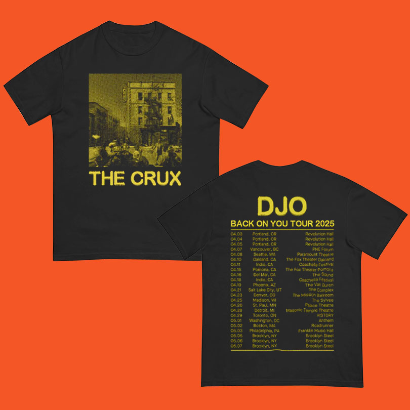 Official DJO The Crux Tour Merch