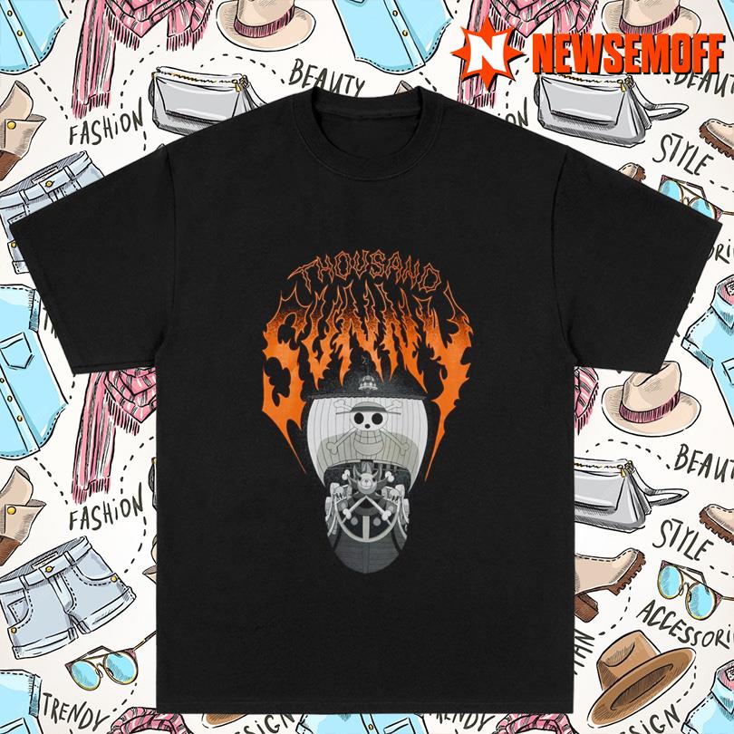 One Piece Thousand Sunny Metal Shirt