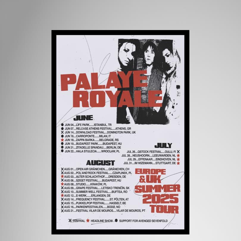 Palaye Royale 2025 Tour Poster