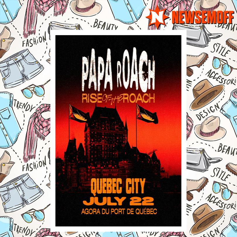 Papa Roach July 22 2025 Quebec City Concert Poster