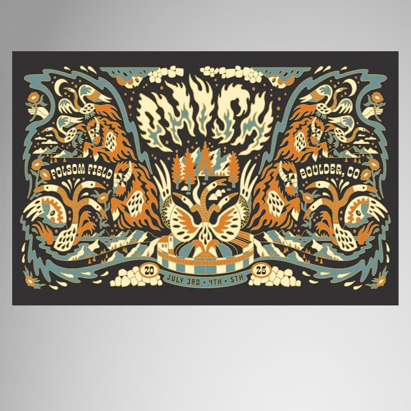 Phish 2025 Tour Gig Poster