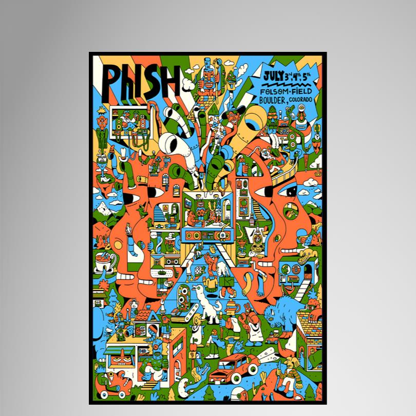 Phish Boulder Colorado July 3-5 2025 Poster