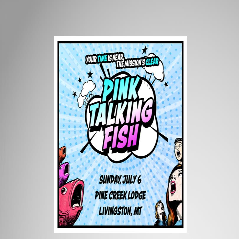 Pink Talking Fish Tour Poster 2025