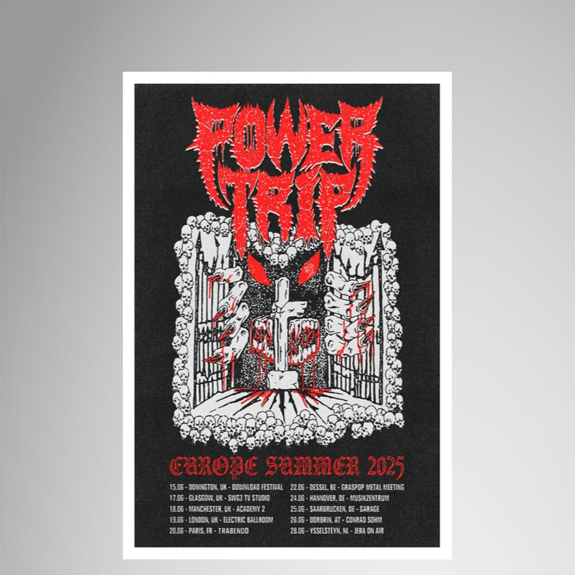 Power Trip Europe Summer 2025 Tour Poster