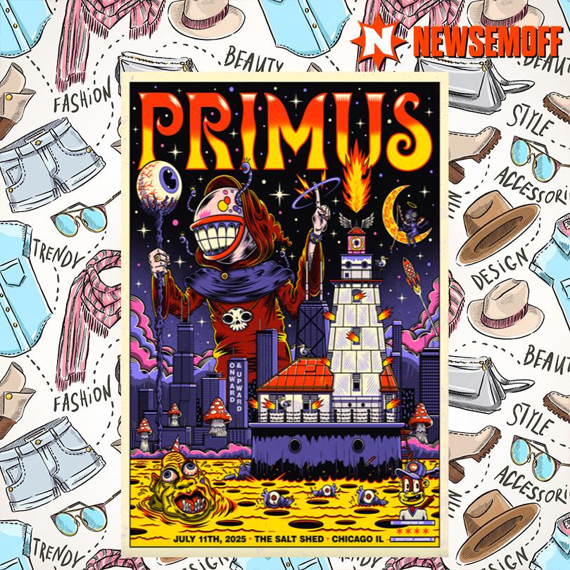 Primus Jul 11 2025 The Salt Shed Chicago IL Poster