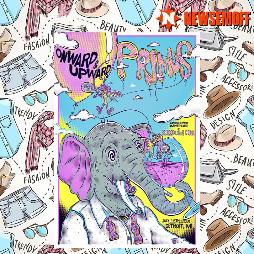 Primus July 16 2025 Concert Poster