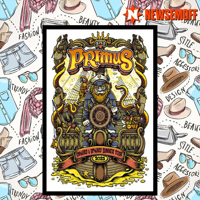 Primus Onward & Upward Summer Tour 2025 Poster