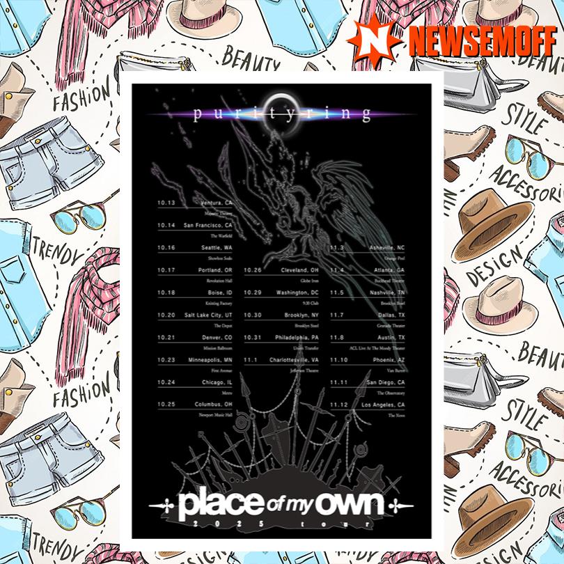 Purity Ring Place Of My Own Tour Poster 2025