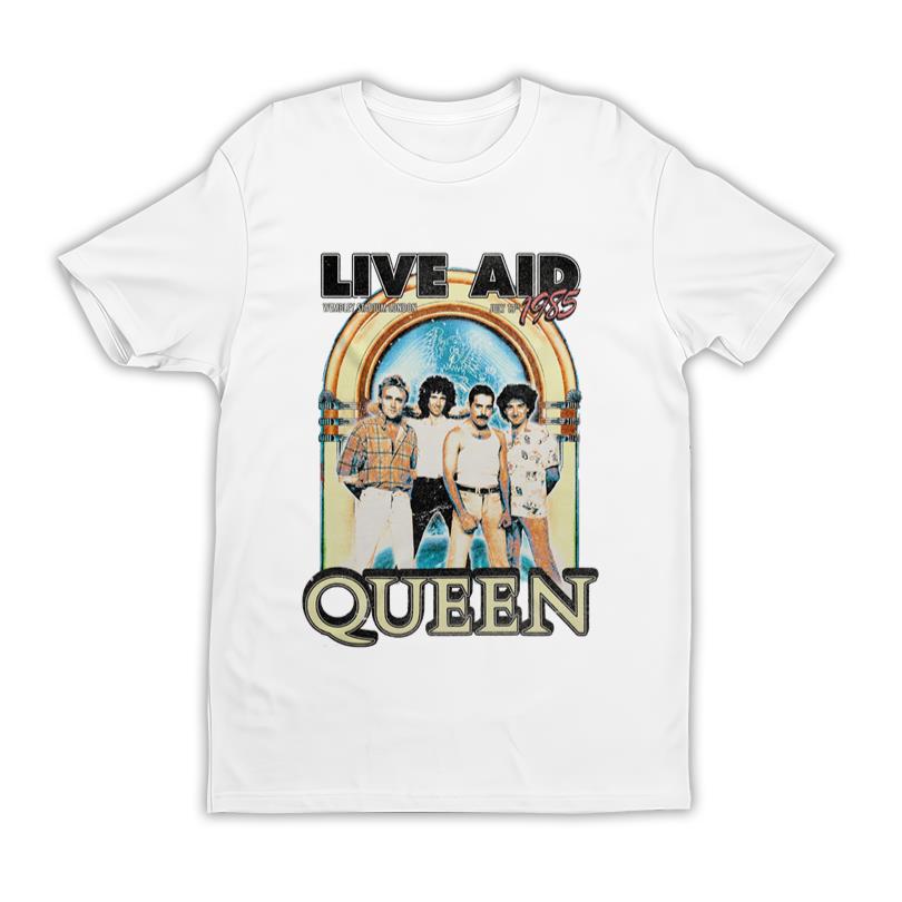 Queen At Live Aid Vintage Tee