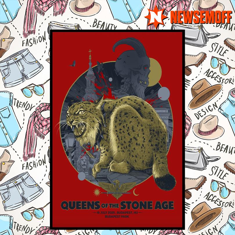 Queens Of The Stone Age Jul 19 2025 Budapest Budapest Hungary Poster