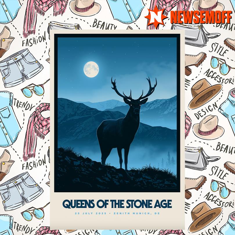 Queens Of The Stone Age Jul 25 2025 Zenith München Munich Germany Concert Poster
