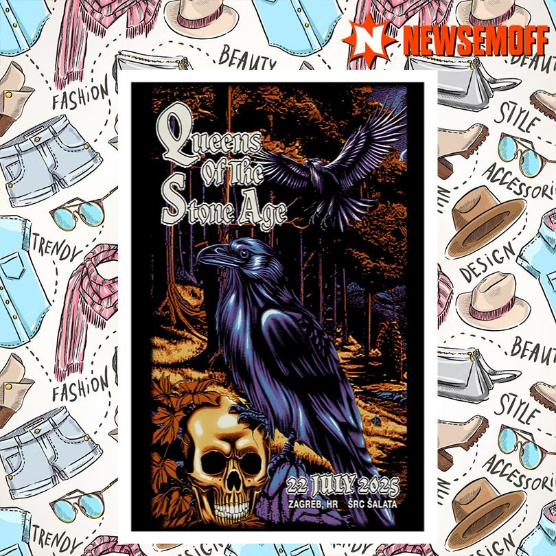 Queens Of The Stone Age Live SRC Šalata Zagreb July 22 2025 Poster