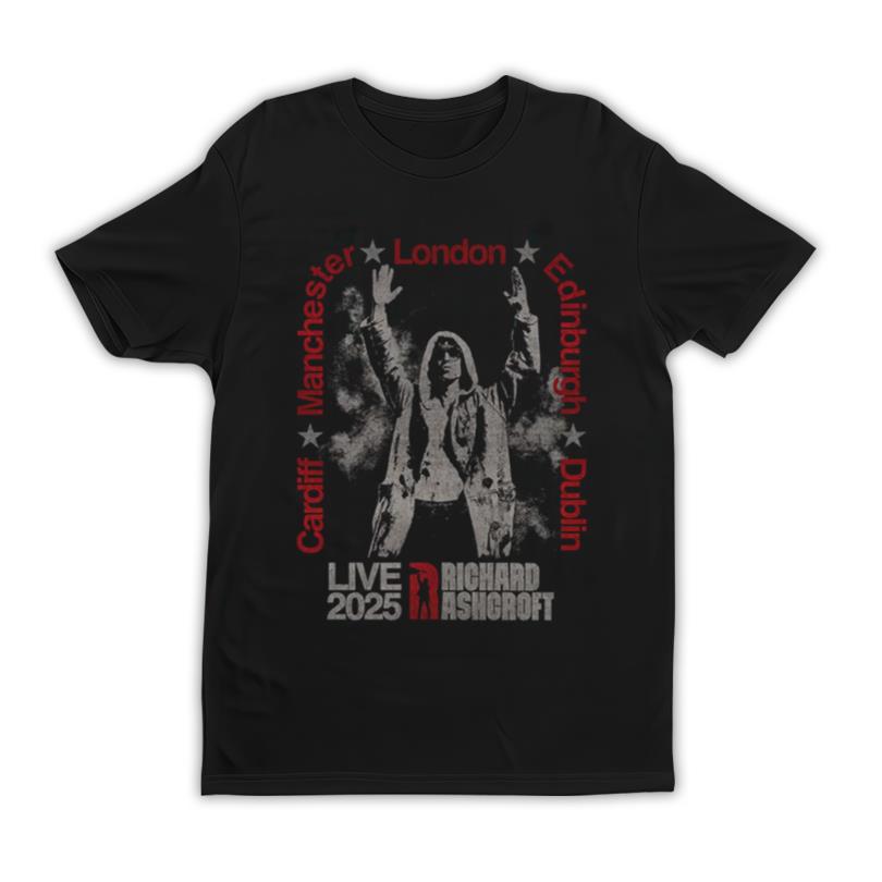 Richard Ashcroft RA Live 2025 Cities Tour Shirt