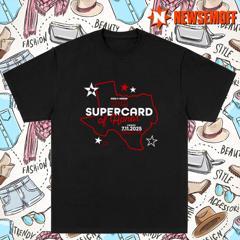 ROH Supercard of Honor 2025 Comfort Colors Soft Heavyweight Event Tee