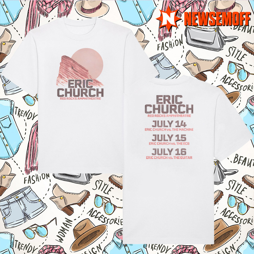 T-Shirt 2025 Eric Church Red Rocks Event