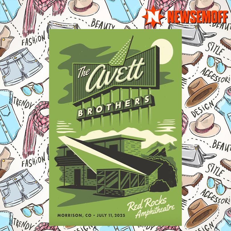 The Avett Brothers Red Rocks Poster