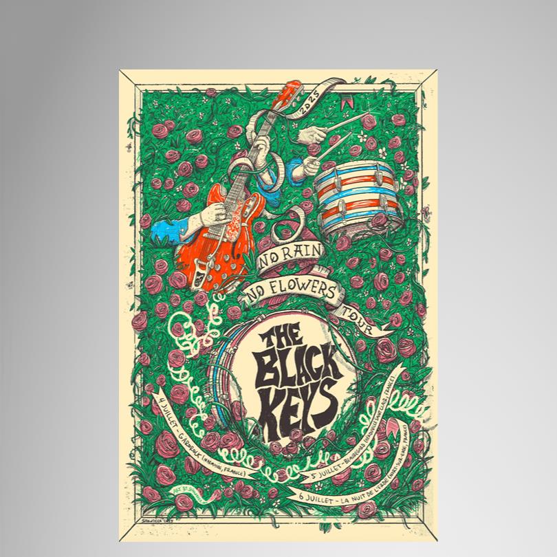 The Black Keys July 4-6 2025 France Poster